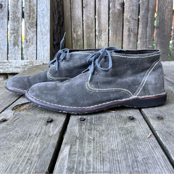 John Varvatos Star USA Gray Suede Lace Up Chukka Boots Sz 10 - Picture 2 of 12